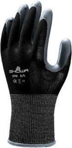 DESCRIPTION: (24) PAIRS OF COATED WORK GLOVES BRAND/MODEL: SHOWA #18F237 INFORMATION: BLACK SIZE: SMALL RETAIL$: $14.23 PER PAIR QTY: 24