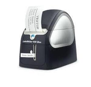 DESCRIPTION: (1) LABEL WRITER BRAND/MODEL: DYMO #450 DUO INFORMATION: BLACK PRINTER RETAIL$: $334.99 EA QTY: 1