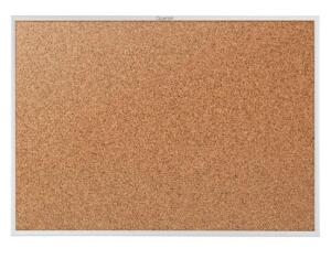 DESCRIPTION: (1) CORK BOARD BRAND/MODEL: QUARTET/2305 INFORMATION: SILVER ALUMINUM FRAME/NATURAL RETAIL$: $86.99 SIZE: 36" X 60" QTY: 1