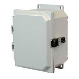 DESCRIPTION: (3) NON METALLIC ENCLOSURE BRAND/MODEL: ROHS #AMP864LF SIZE: 8 X 6 X 4" RETAIL$: $63.61 EA QTY: 3