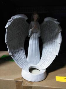 DESCRIPTION: (2) ANGEL STATUES QTY: 2