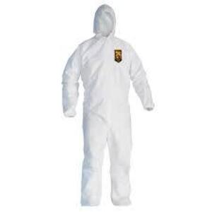 DESCRIPTION: (1) CASE OF (24) DISPOSABLE COVERALLS BRAND/MODEL: KLEENGUARD #49115 02 INFORMATION: WHTIE SIZE: 2XL RETAIL$: $130.00 EA QTY: 1