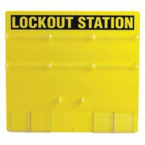 DESCRIPTION: (1) LOCKOUT STATION BRAND/MODEL: BRADY #5TA76 INFORMATION: YELLOW RETAIL$: $369.20 EA QTY: 1