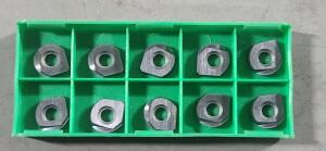 DESCRIPTION: (10) CARBIDE MILLING INSERTS BRAND/MODEL: IH5001500TA2 RETAIL$: $198.40 QTY: 10