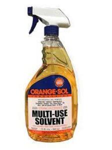 DESCRIPTION: (6) CLEAR MULTI-USE ECO SOLVENT BRAND/MODEL: ORANGE-SOL INDUSTRIAL SIZE: 32 FL OZ RETAIL$: $20.00 EA QTY: 6