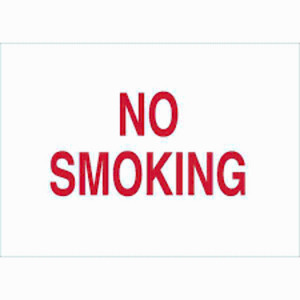 DESCRIPTION: (4) NO SMOKING SIGN BRAND/MODEL: BRADY RETAIL$: $15.87 EA QTY: 4