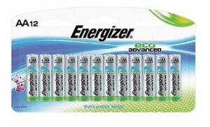 DESCRIPTION: (12) PACKS OF (12) ECOADVANCED BATTERIES BRAND/MODEL: ENERGIZER/XR91BP-12 INFORMATION: MADE WITH RECYCLED BATTERIES RETAIL$: $17.00 PER P