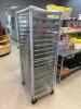 (2) - TWENTY PAN TRAY RACK W/ PLASTIC COVER. - 2