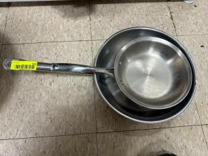 STAINLESS FRYING PAN AND SAUCE PAN