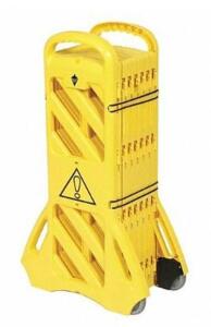 DESCRIPTION: (1) PORTABLE BARRICADE BRAND/MODEL: TOUGH GUY/2LEB5 INFORMATION: YELLOW/16-PANEL/ACCORDION RETAIL$: $488.69 SIZE: 13'L X 40"H QTY: 1