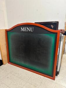 LARGE MENU SIGN