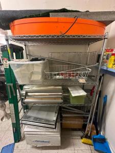 METAL SHELVING UNIT