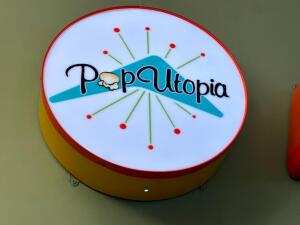 POP UTOPIA LIGHT UP RETAIL SIGN