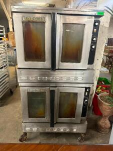 BLODGET DOUBLE STACK GAS CONVECTION OVEN.