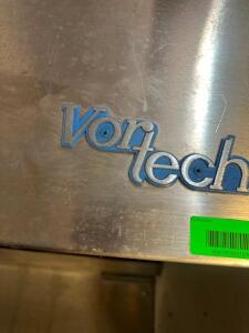 VON TECH 72" LOW PROFILE STAINLESS HOOD. NO FILTERS