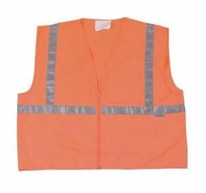 DESCRIPTION: (10) HIGH VISBILITY VEST BRAND/MODEL: CONDOR/1YAE8 INFORMATION: ORANGE & SILVER/MODACRYLIC RETAIL$: $14.94 EACH SIZE: 2XL QTY: 10