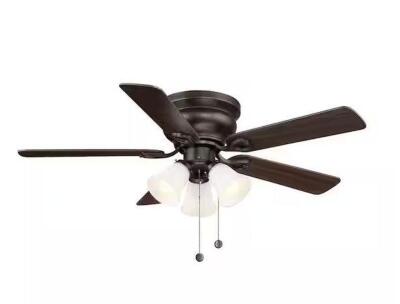 Clarkston II 44 in. LED Indoor Oil Rubbed Bronze Ceiling Fan