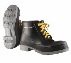 DESCRIPTION: (2) RUBBER BOOT'S BRAND/MODEL: DUNLOP/861030933 INFORMATION: BLACK/PLAIN TOE/WATERPROOF RETAIL$: $33.50 SIZE: SIZE: 9 QTY: 2