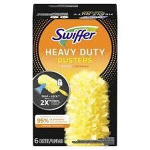 DESCRIPTION: (4) BOXES OF (6) HEAVY DUTY DUSTERS BRAND/MODEL: SWIFFER RETAIL$: $11.99 EA QTY: 4