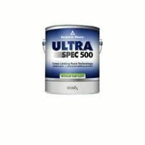 DESCRIPTION: (2) INTERIOR PAINT BRAND/MODEL: BENJAMIN MOORE ULTRA SPEC 500 SIZE: 1 GALON RETAIL$: $37.99 EA QTY: 2