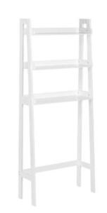 DESCRIPTION: (1) SPACERSAVER SHELVE BRAND/MODEL: RIVERRIDGE/06-098 INFORMATION: WHITE/3-SHELVES RETAIL$: $76.00 SIZE: 61.5"H X 24.88"W X 9.88"L QTY: 1