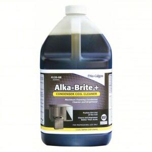 DESCRIPTION: (2) CONDENSER COIL CLEANER BRAND/MODEL: NU-CALGON ALKA-BRITE #4120-08 SIZE: 1 GALLON RETAIL$: $25.00 EA QTY: 2