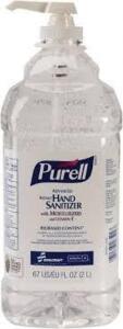 DESCRIPTION: (1) CASE OF (4) INSTANT HAND SANTIZER GEL BRAND/MODEL: PURELL ADVANCED HAND SANITIZER SIZE: 2L RETAIL$: $100.00 TOTAL QTY: 1