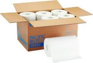 DESCRIPTION: (1) CASE OF (6) ROLLS OF PAPER TOWELS BRAND/MODEL: PACIFIC BLUE #26610 RETAIL$: $54.00 EA QTY: 1