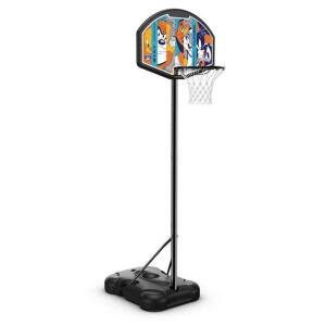 DESCRIPTION: (1) SPACE JAM YOUTH BASKETBALL HOOP BRAND/MODEL: SPALDING/00689344411811 INFORMATION: PORTABLE/BASE FILLS WITH 14 GALS RETAIL$: $98.00 SI