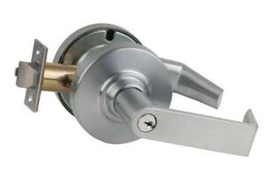 DESCRIPTION: (2) LEVER LOCKSET BRAND/MODEL: SCHLAGE/ND75PD-RHO-626 INFORMATION: CYLINDRICAL/SATIN CHROME RETAIL$: $417.02 EACH SIZE: 1-1/4" X 4-7/8" S