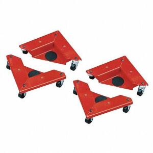 DESCRIPTION: (1) PACK OF (4) LEG EDGE AND CORNER MOUNT DESK AND FURNITURE DOLLY BRAND/MODEL: GRAINGER #2TUT2 INFORMATION: RED RETAIL$: $220.95 SIZE: 1