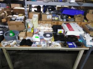 DESCRIPTION: (1) TABLE OF MISC ITEMS QTY: 1