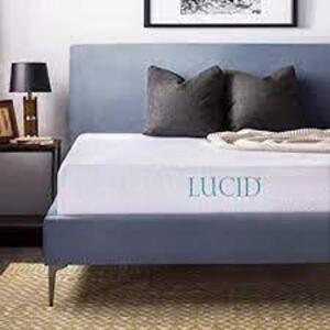 DESCRIPTION: (1) GEL MEMORY FOAM MATTRESS BRAND/MODEL: LUCID #LU10FF45MF INFORMATION: 10 INCH RETAIL$: $127.00 SIZE: FULL QTY: 1