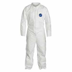 DESCRIPTION: (6) COLLARED DISPOSABLE COVERALLS BRAND/MODEL: DUPONT #4T048 INFORMATION: WHITE RETAIL$: $55.21 TOTAL SIZE: SIZE XL QTY: 6