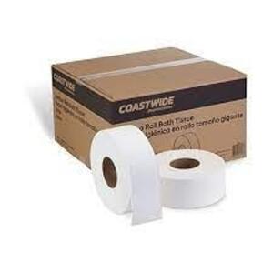 DESCRIPTION: (1) CASE OF (6) ROLLS OF JUMBO TOILET PAPER BRAND/MODEL: COASTWIDE PROFESSIONAL #CW20190 RETAIL$: $25.99 SIZE: 1000 FT PER ROLL QTY: 1