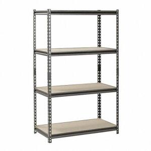 DESCRIPTION: (1) BULK STORAGE RACK BRAND/MODEL: SANDUSKY #489K22 INFORMATION: 4 SHELVES PARTICLE BOARD RETAIL$: $109.92 SIZE: 36X18X60 QTY: 1