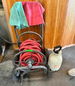 HOSE REEL AND SPRAYER