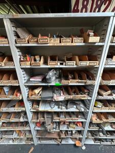 VINTAGE AUTOMOTIVE PARTS / CONTENTS OF SHELVING UNIT