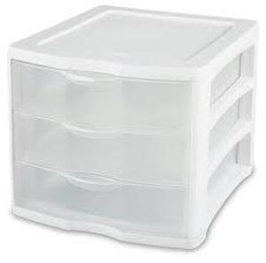 DESCRIPTION: (4) CLEARVIEW COUNTERTOP STORAGE UNIT BRAND/MODEL: STERILITE #313910423 INFORMATION: CLEAR RETAIL$: $22.00 EA QTY: 4