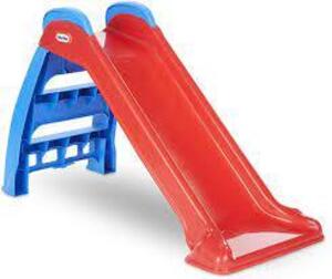 DESCRIPTION: (1) INDOOR OUTDOOR MY FIRST SLIDE BRAND/MODEL: LITTLE TIKES INFORMATION: RED AND BLUE RETAIL$: $36.79 SIZE: 18 IN QTY: 1