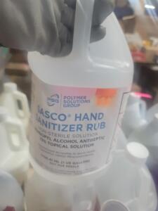 DESCRIPTION: (4) HAND SANITIZER RUB BRAND/MODEL: SASCO RETAIL$: $23.00 EA SIZE: 1 GALON QTY: 4