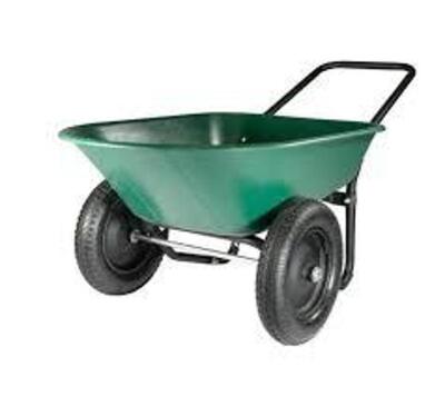 DESCRIPTION: (1) YARD ROVER WHEEL BARROW BRAND/MODEL: MARATHON INFORMATION: GREEN RETAIL$: $103.99 EA QTY: 1