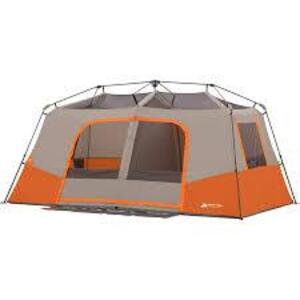 DESCRIPTION: (1) 11 PERSON TENT WITH PRIVATE ROOM BRAND/MODEL: OZARK TRAIL INFORMATION: ORANGE AND GREY SIZE: 14X14 RETAIL$: $200.00 EA QTY: 1