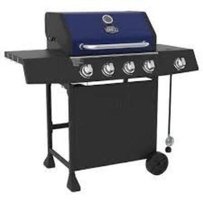 DESCRIPTION: (1) PROPANE GAS GRILL BRAND/MODEL: EXPERT GRILL INFORMATION: STAINLESS AND BLACK SIZE: 4 BURNER 25 BURGER CAP RETAIL$: $160.00 EA QTY: 1