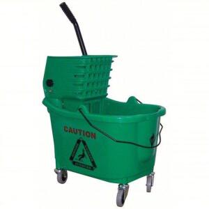 DESCRIPTION: (1) MOP BUCKET AND WRINGER BRAND/MODEL: TOUGH GUY #5cjh8 INFORMATION: GREEN SIZE: 8-3/4 GALLON RETAIL$: $100.72 EA QTY: 1