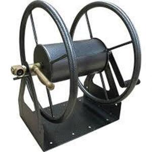 DESCRIPTION: (1) WALL MOUNT HOSE REEL BRAND/MODEL: VALUE COLLECTION #49008279 INFORMATION: STEEL, GRAY SIZE: 5/8" X 200' RETAIL$: $135.66 EA QTY: 1