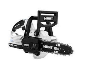 DESCRIPTION: (1) ELECTRIC CHAINSAW KITBRAND/MODEL: HARTINFORMATION: BLUE, 40VSIZE: 10"RETAIL$: $168.99 EAQTY: 1