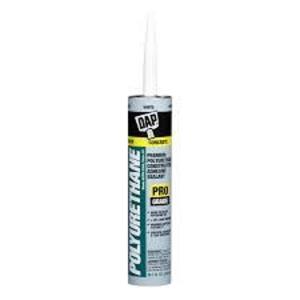 DESCRIPTION: (6) POLYURETHANE CONSTRUCTION ADHESIVE AND SEALANT BRAND/MODEL: DAP #7079818816 RETAIL$: $12.32 EA SIZE: 10.1 OZ QTY: 6