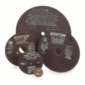 DESCRIPTION: (2) CASES OF (25) NON-REINFORCED CUT OFF WHEELS BRAND/MODEL: NORTON #2D776 SIZE: TYPE 1 RETAIL$: $45.59 EA QTY: 2