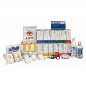 DESCRIPTION: (3) COMPLETE FIRST AID KIT REFILL BRAND/MODEL: FIRST AID ONLY #48ZE29 INFORMATION: 468 COMPONENTS SIZE: 75 PEOPLE SERVED RETAIL$: $121.24